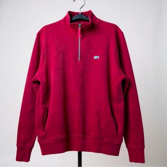 Lacoste Men's Half-Zip-Up Sweater GUC! XXL - Picture 1 of 14